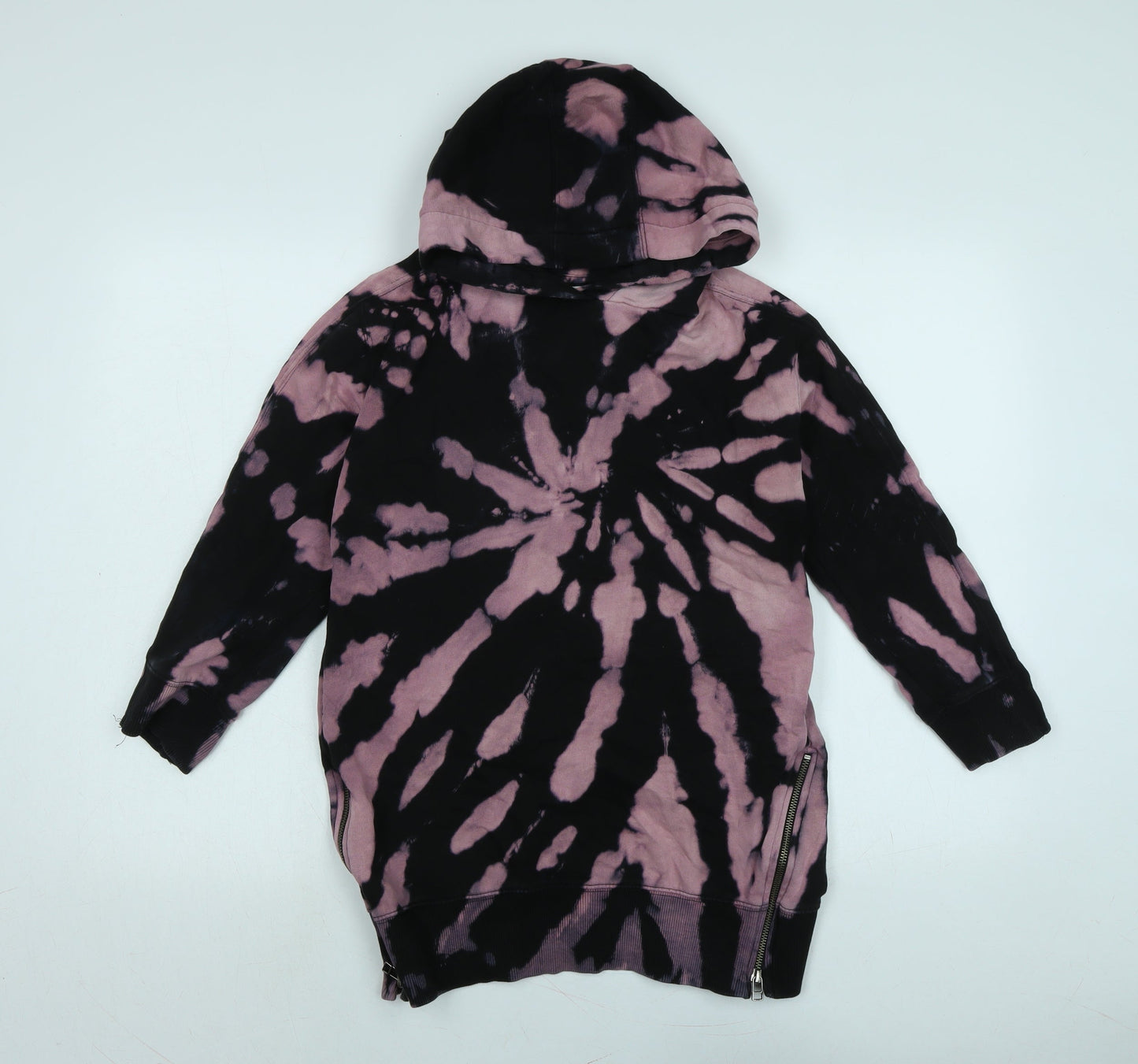 NEXT Girls Black Cotton Pullover Hoodie Size 9 Years