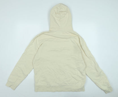 Marks and Spencer Womens Beige Polyester Pullover Hoodie Size L