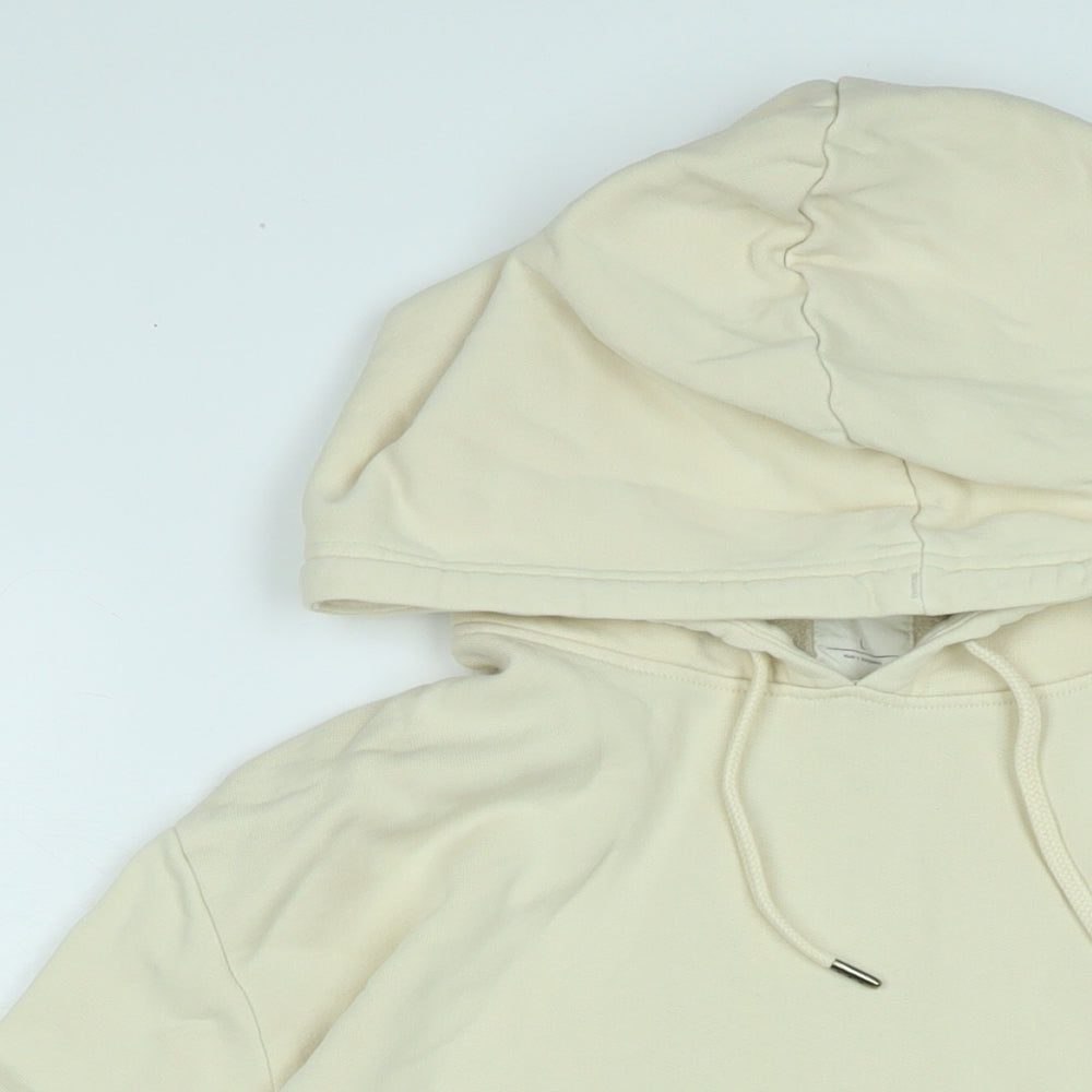 Marks and Spencer Womens Beige Polyester Pullover Hoodie Size L
