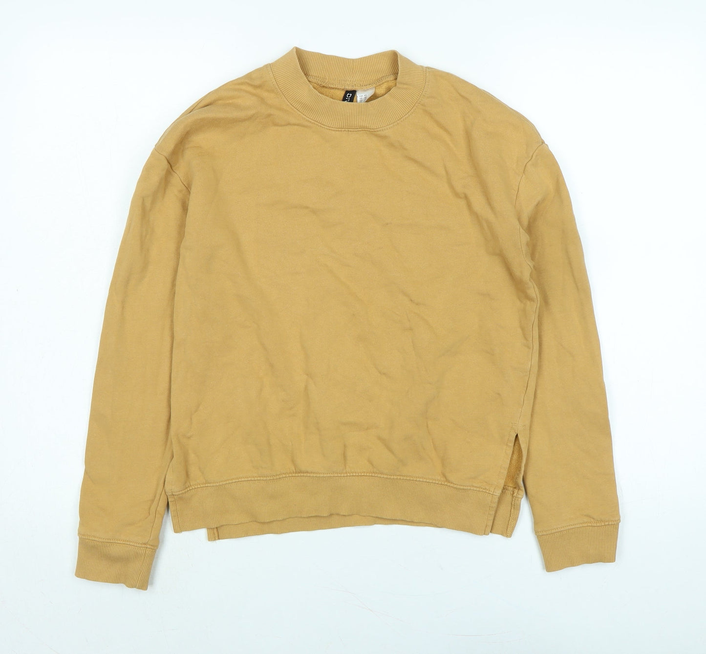 Divided Womens Brown Polyester Pullover Sweatshirt Size XS