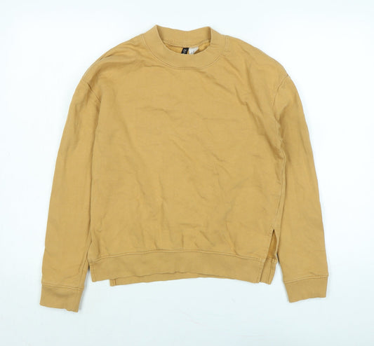 Divided Womens Brown Polyester Pullover Sweatshirt Size XS