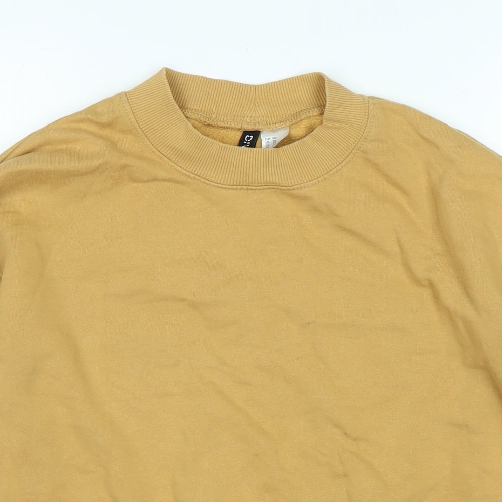 Divided Womens Brown Polyester Pullover Sweatshirt Size XS