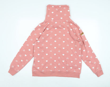 bonprix Womens Pink Polyester Pullover Sweatshirt Size M