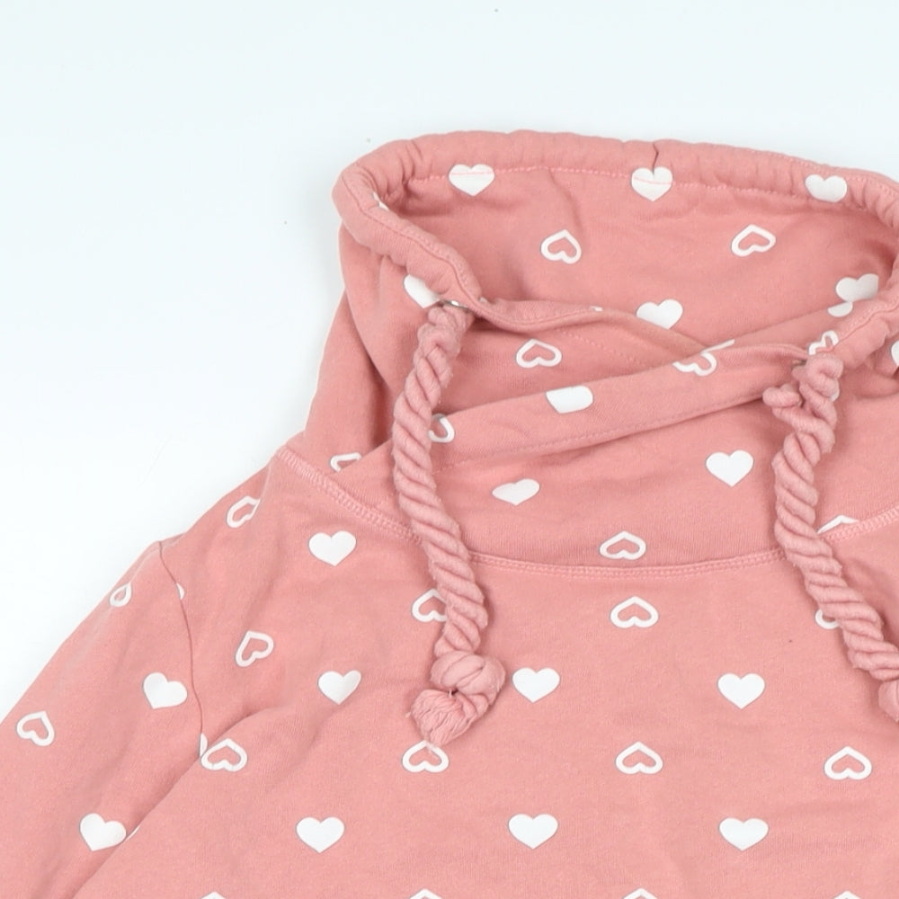 bonprix Womens Pink Polyester Pullover Sweatshirt Size M