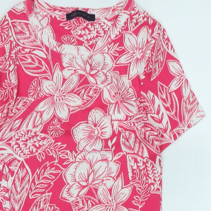 Womens UK Size 8 Marks and Spencer Pink Basic T-Shirt