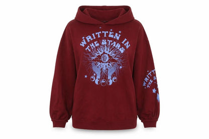 Womens UK Size S Divided Red Pullover Hoodie