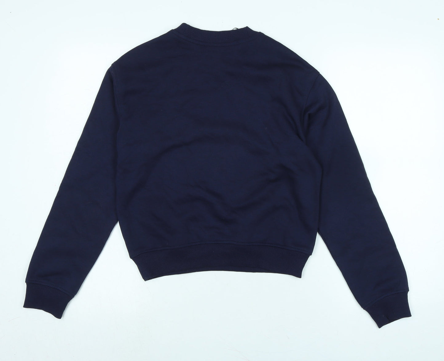 Divided Womens Blue Polyester Pullover Sweatshirt Size XS