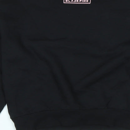 Divided Womens Black Polyester Pullover Sweatshirt Size XS