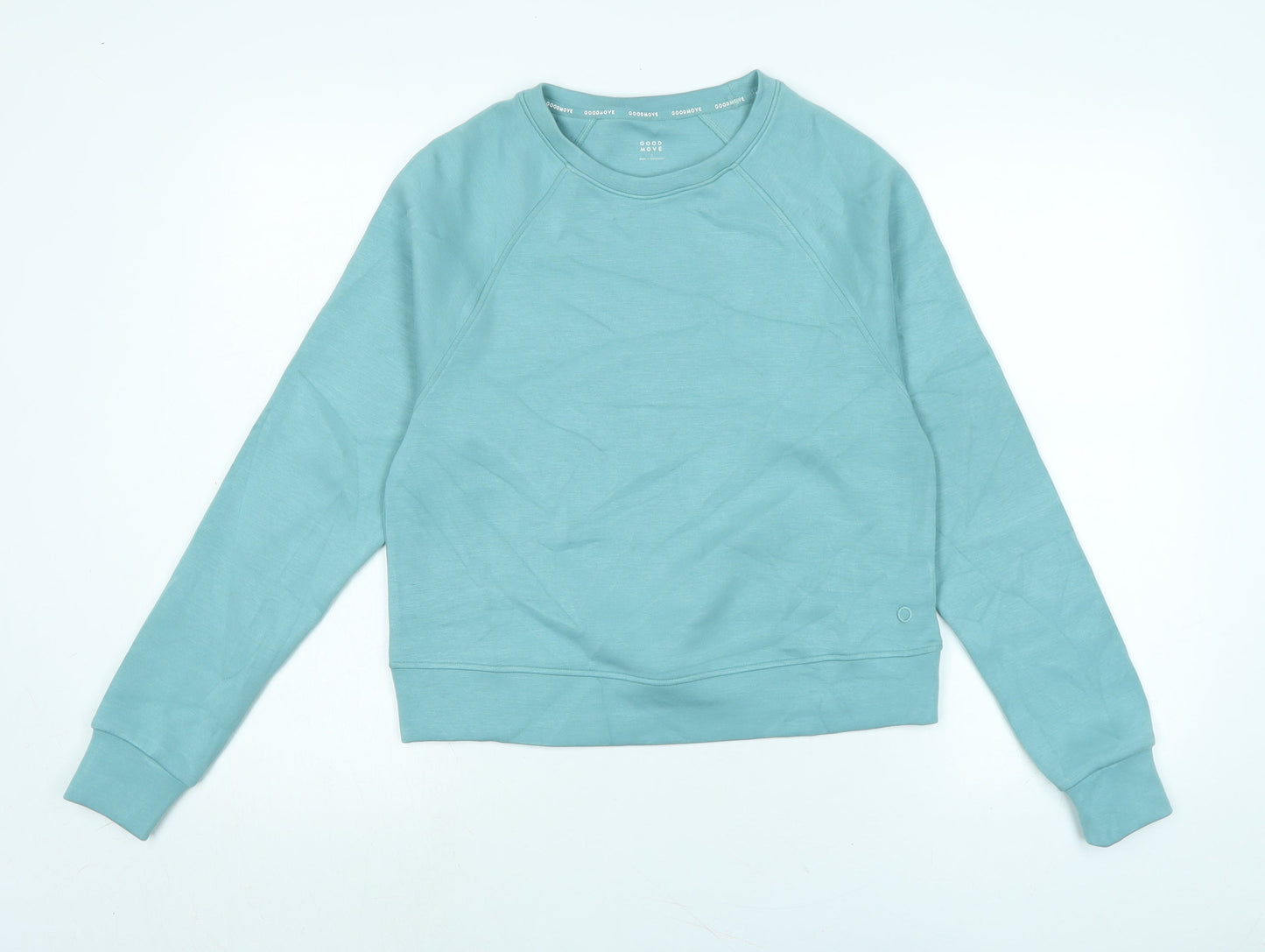 Good Move Womens Green Viscose Pullover Sweatshirt Size 8