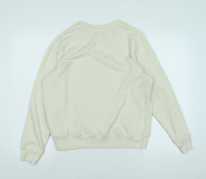 Womens UK Size 14 Marks and Spencer Ivory Pullover Sweatshirt