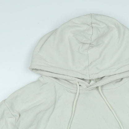 H&M Womens Beige Polyester Pullover Hoodie Size S
