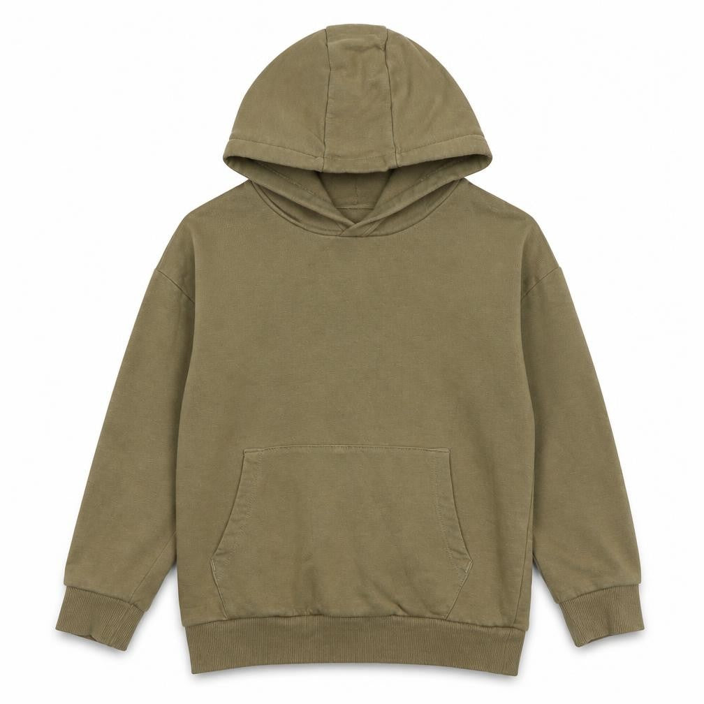 Marks & Spencer Boys Brown Cotton Pullover Hoodie Size 6-7 Years