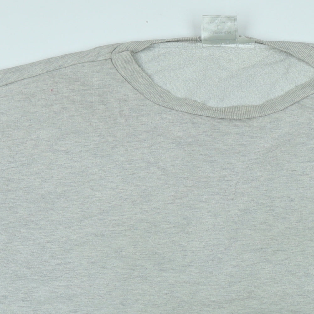 Topman Mens Grey Polyester Pullover Sweatshirt Size L
