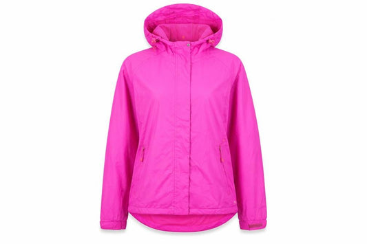 Zakiti Womens Pink Rain Coat Jacket Size 12 Zip