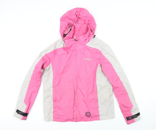 Townend Womens Pink Jacket Coat Size XS Zip
