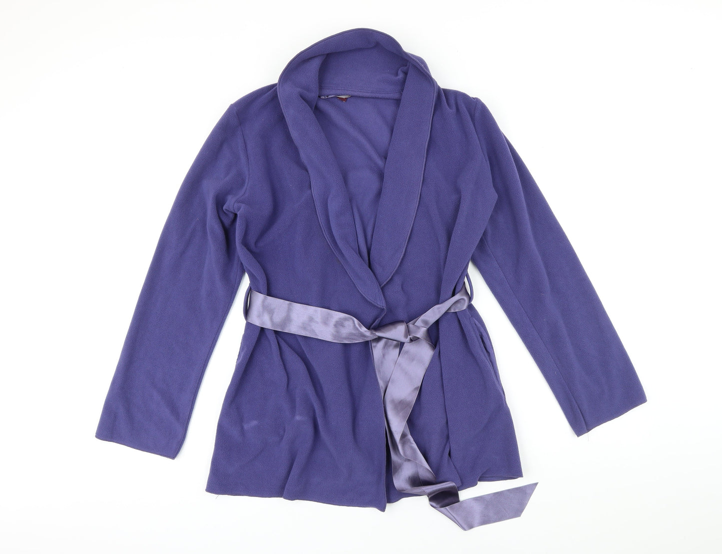 PRINCESSE TAM TAM Womens Purple Jacket Blazer Size 12 Tie