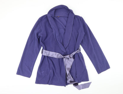PRINCESSE TAM TAM Womens Purple Jacket Blazer Size 12 Tie