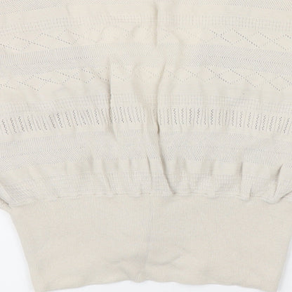 Womens UK Size 16 Fatface Beige Cardigan Jumper