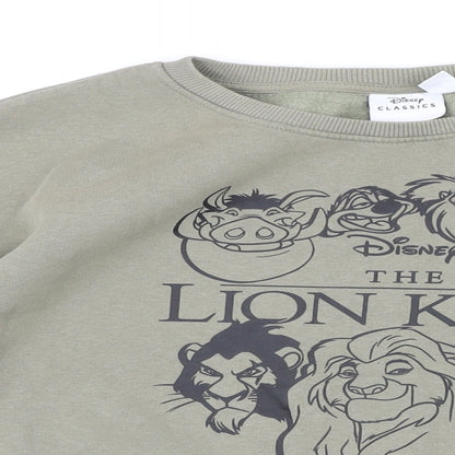 Womens UK Size M Disney Green Pullover Sweatshirt
