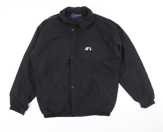Mens UK Size L Mitsushiba Black Bomber Jacket