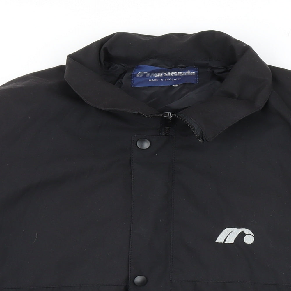 Mens UK Size L Mitsushiba Black Bomber Jacket