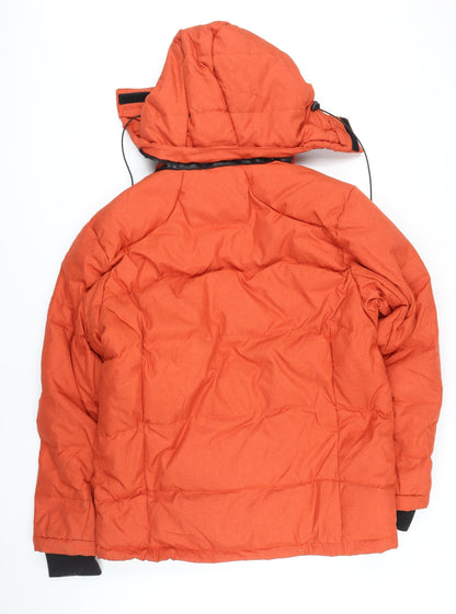 Mens UK Size L Down Fkow Orange Jacket