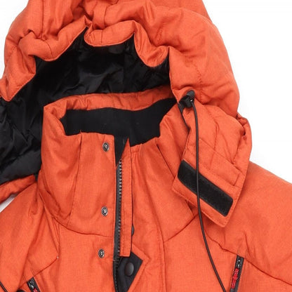 Mens UK Size L Down Fkow Orange Jacket