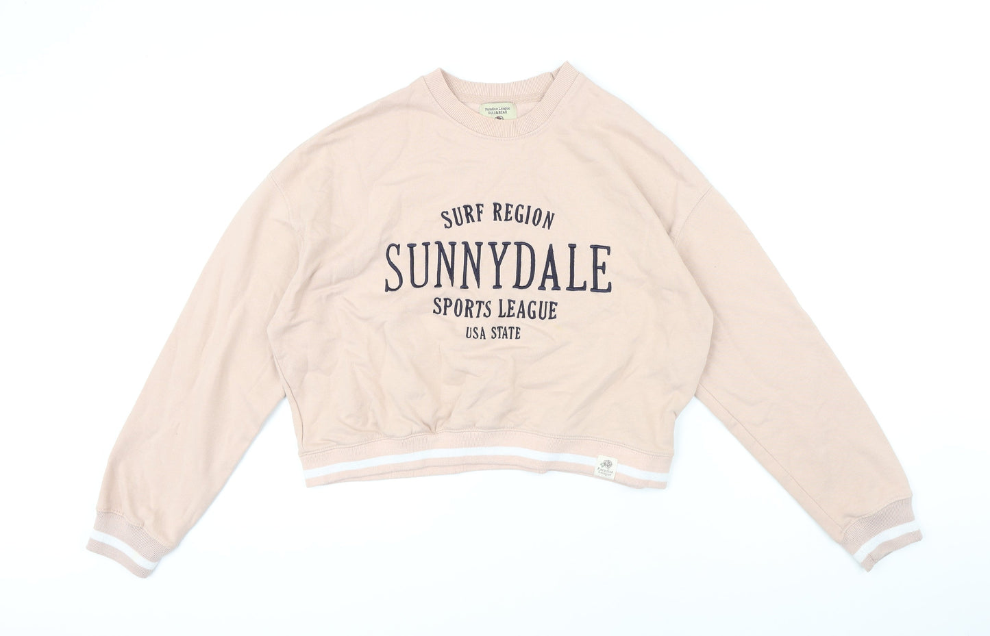 Womens UK Size XS Pull&Bear Pink Pullover Sweatshirt