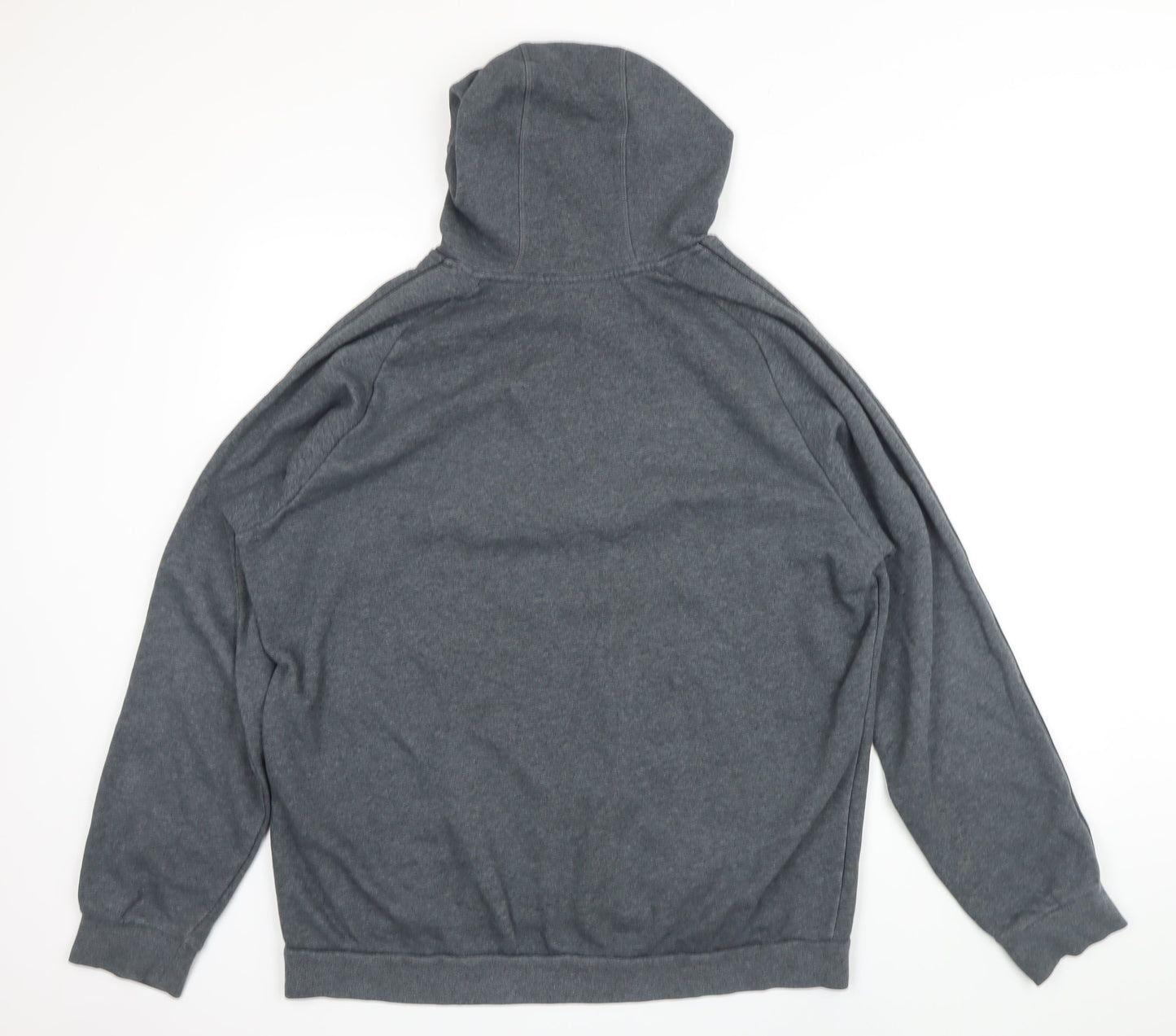 Addidas Mens Grey Cotton Pullover Hoodie Size XL