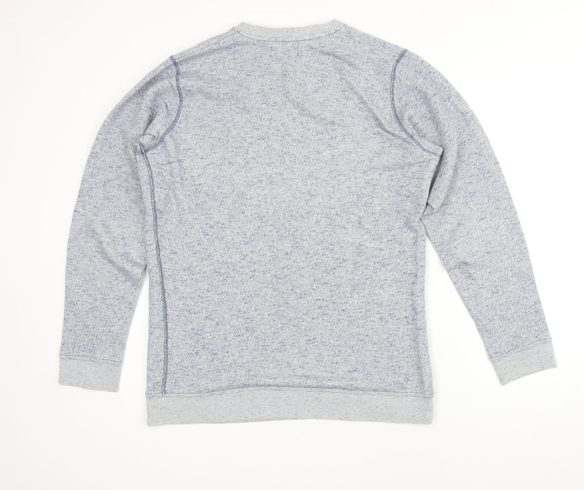 Shore Leave Womens Blue Cotton Pullover Sweatshirt Size M