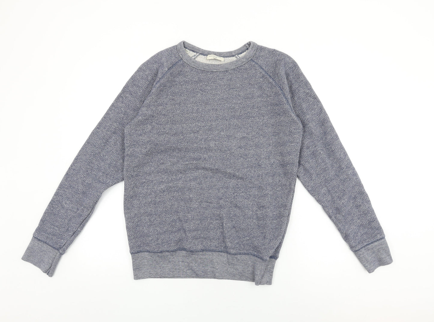Mens UK Size M Selected Homme Blue Pullover Sweatshirt