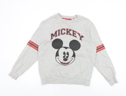Womens UK Size S Disney Grey Pullover Sweatshirt