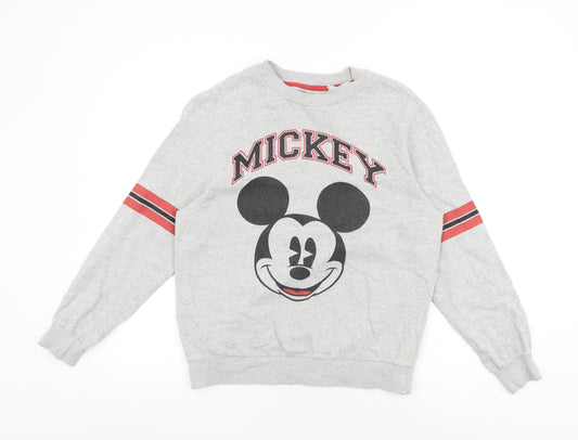 Womens UK Size S Disney Grey Pullover Sweatshirt