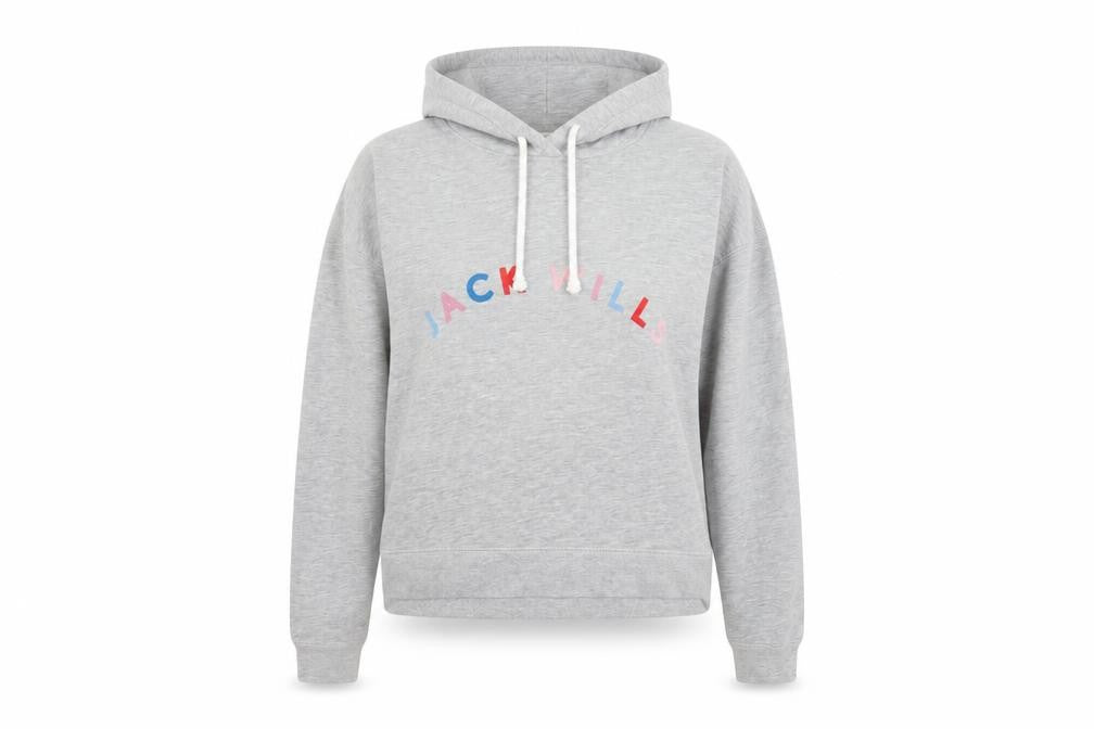 Womens UK Size 12 Jack Wills Grey Pullover Hoodie