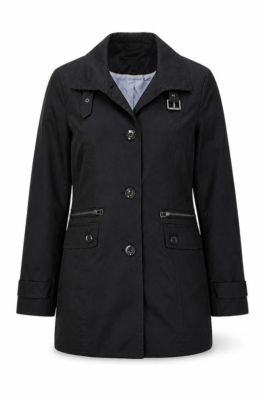 Womens UK Size XS Marc New York Black Overcoat