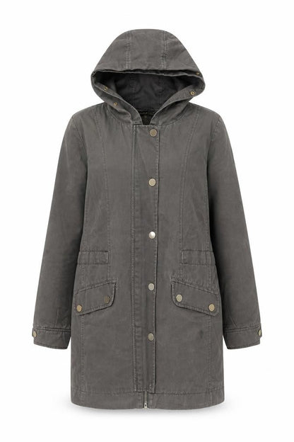 On Parle De Vous Womens Brown Overcoat Coat Size 10 Zip
