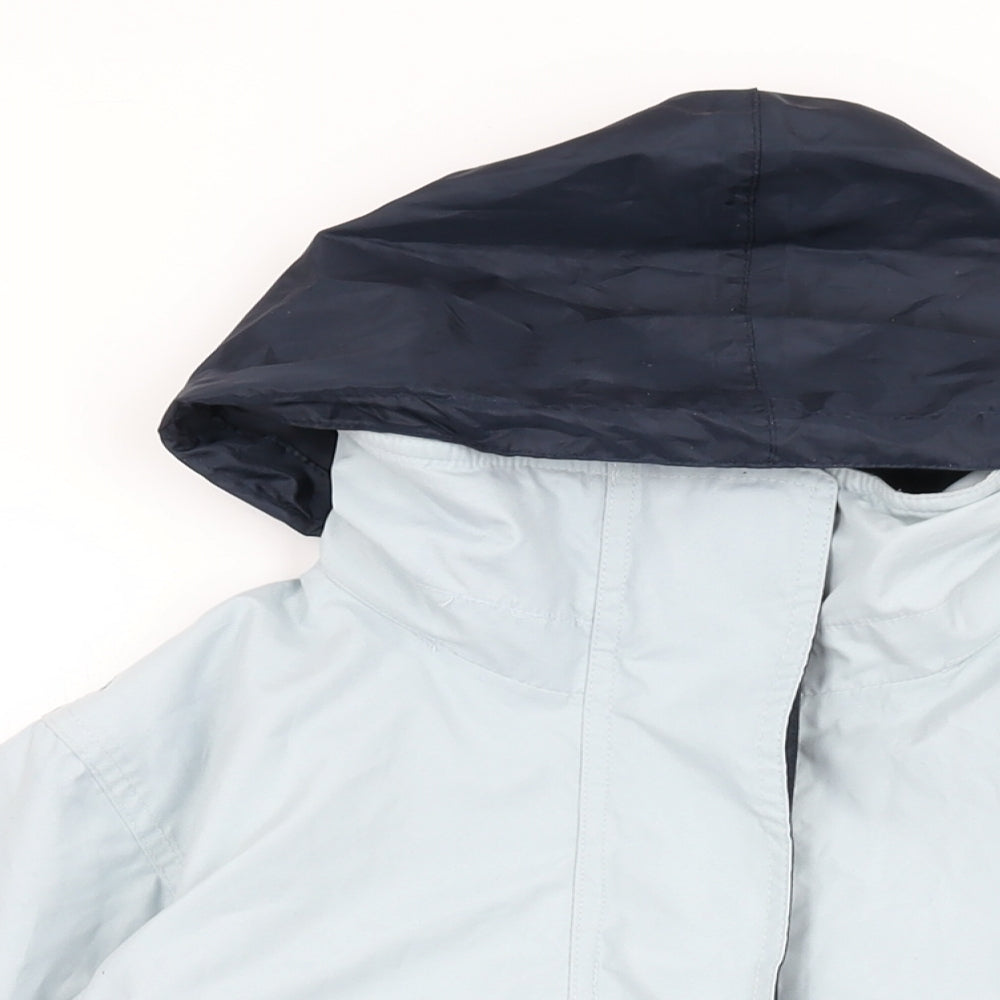 Nautical Womens Blue Rain Coat Coat Size 8 Zip
