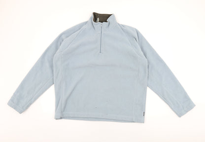 DECATHLON Womens Blue Polyester Pullover Sweatshirt Size XL Zip