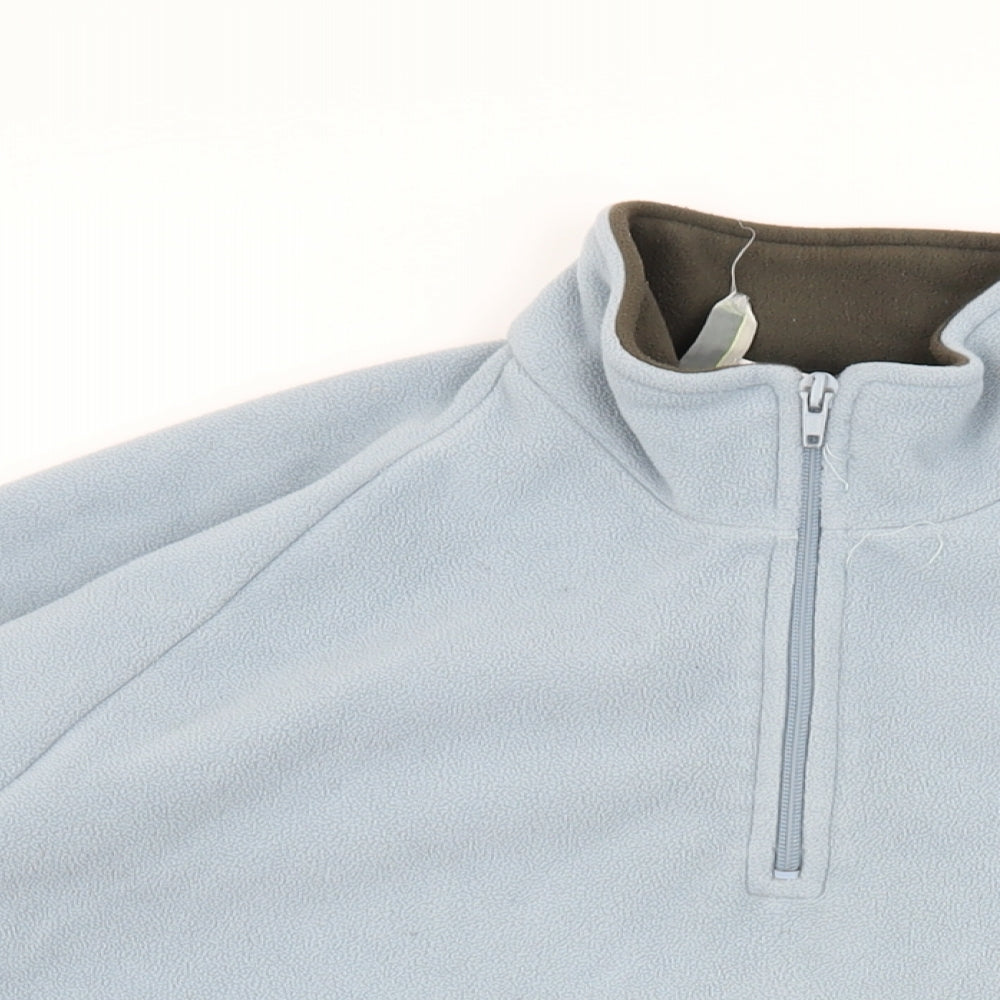 DECATHLON Womens Blue Polyester Pullover Sweatshirt Size XL Zip