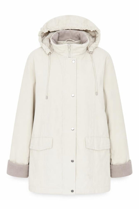 Womens UK Size 14 EWM Beige Overcoat