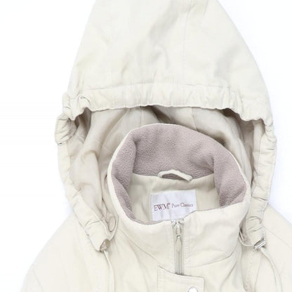 Womens UK Size 14 EWM Beige Overcoat