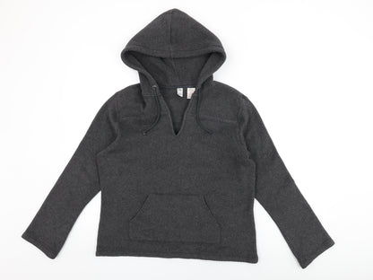 Gap Womens Grey Polyester Pullover Hoodie Size L Pullover