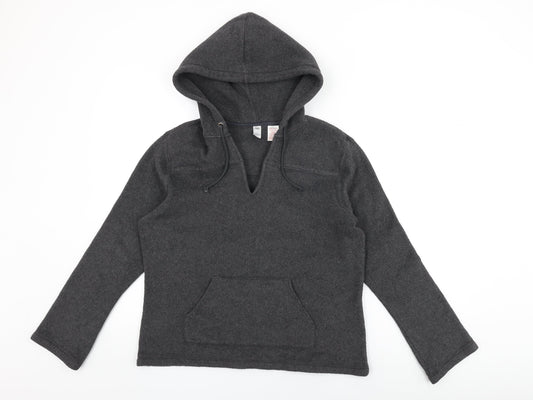 Gap Womens Grey Polyester Pullover Hoodie Size L Pullover
