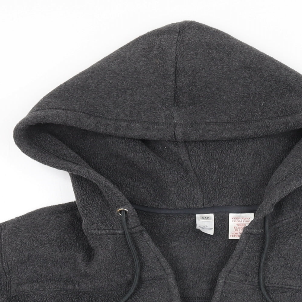Gap Womens Grey Polyester Pullover Hoodie Size L Pullover