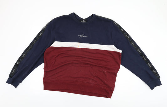 Mens UK Size 2XL Hollister Red Pullover Sweatshirt
