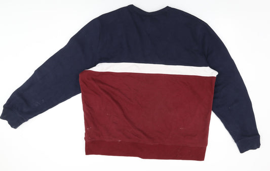 Mens UK Size 2XL Hollister Red Pullover Sweatshirt