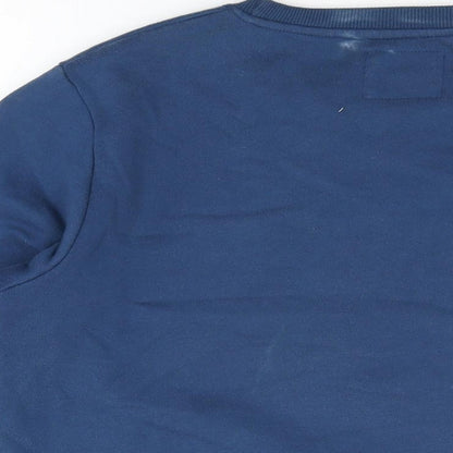 Farrell London Mens Blue Cotton Pullover Sweatshirt Size M
