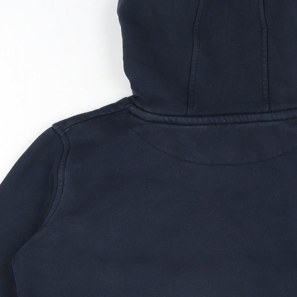 Jack Wills Girls Blue Cotton Pullover Hoodie Size 12-13 Years Pullover - Jack Wills Logo