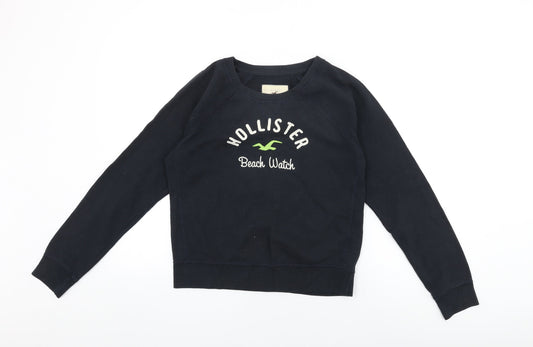 Hollister Womens Blue Cotton Pullover Sweatshirt Size M Pullover - Hollister Beach Watch