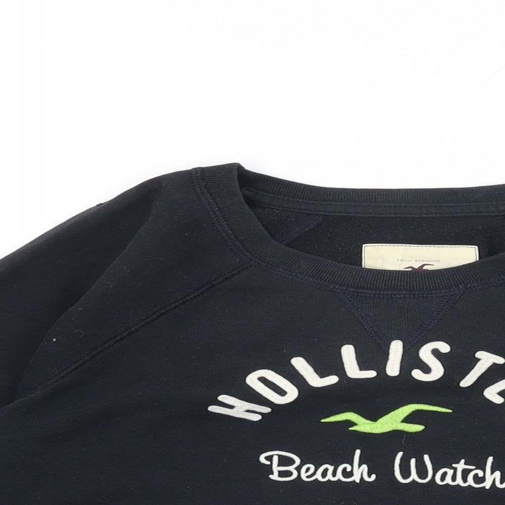 Hollister Womens Blue Cotton Pullover Sweatshirt Size M Pullover - Hollister Beach Watch